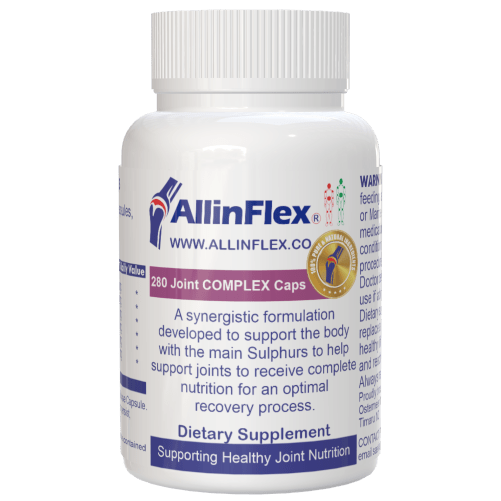 Joint support with Glucosamine, Chondroitin, Collagen, Hyaluronic Acid, Boswellia and Vit C ideally suited for athletes or recreational sporters.